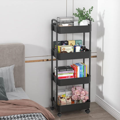 Chariot de rangement intelligent – Organisation et élégance dans chaque coin de votre maison !