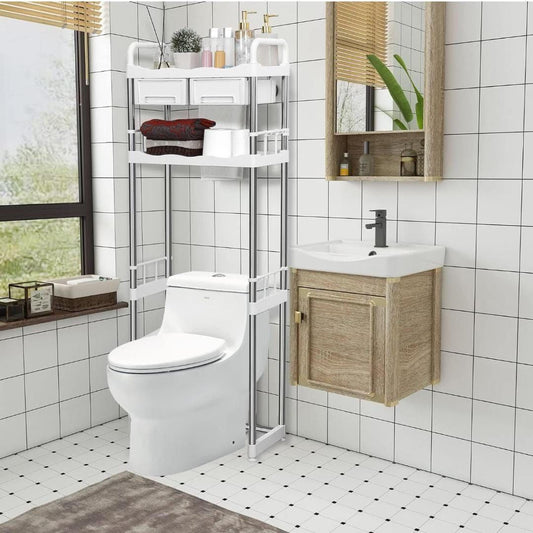 Optimisez l'Espace de Votre Salle de Bain avec ce Meuble de Rangement au-dessus des Toilettes