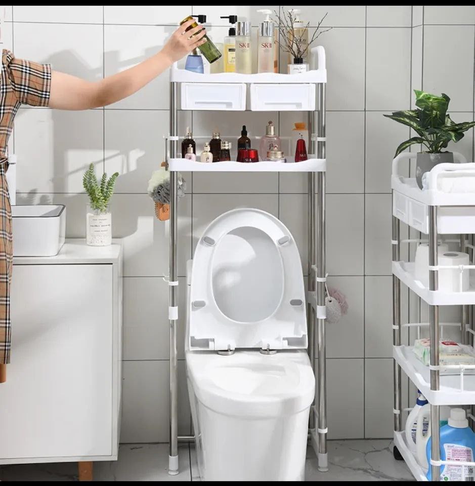 Optimisez l'Espace de Votre Salle de Bain avec ce Meuble de Rangement au-dessus des Toilettes