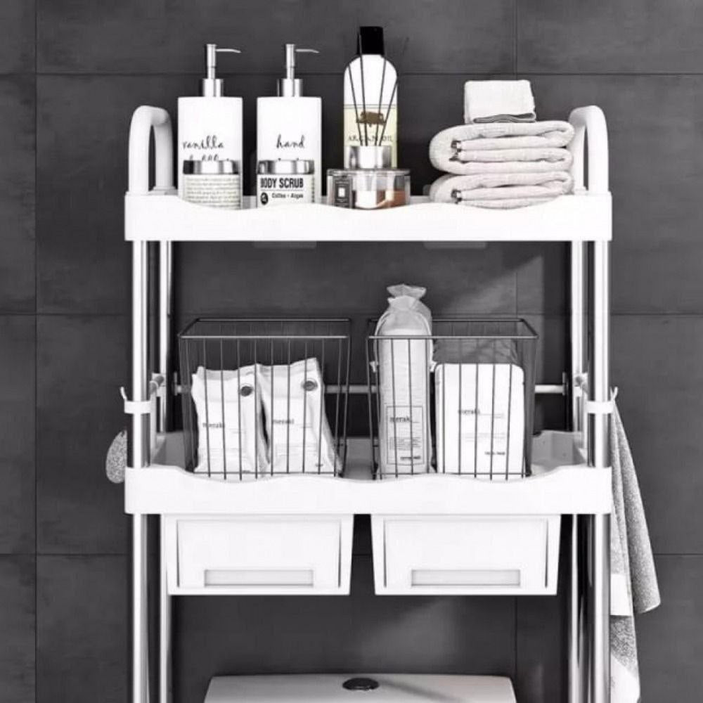 Optimisez l'Espace de Votre Salle de Bain avec ce Meuble de Rangement au-dessus des Toilettes