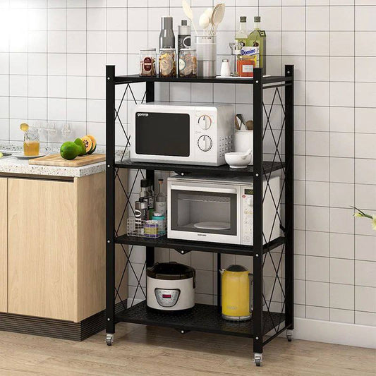 Étagère de Rangement Pliable pour Bureau et Cuisine – Solution de Stockage Pratique et Élégante