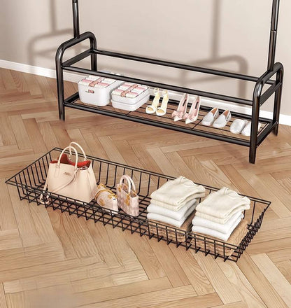 Porte-vêtements sur roulettes – Design moderne et rangement malin
