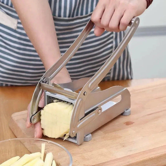 Coupe-Frites Multifonctionnel en Acier Inoxydable – Rapidité, Précision et Simplicité