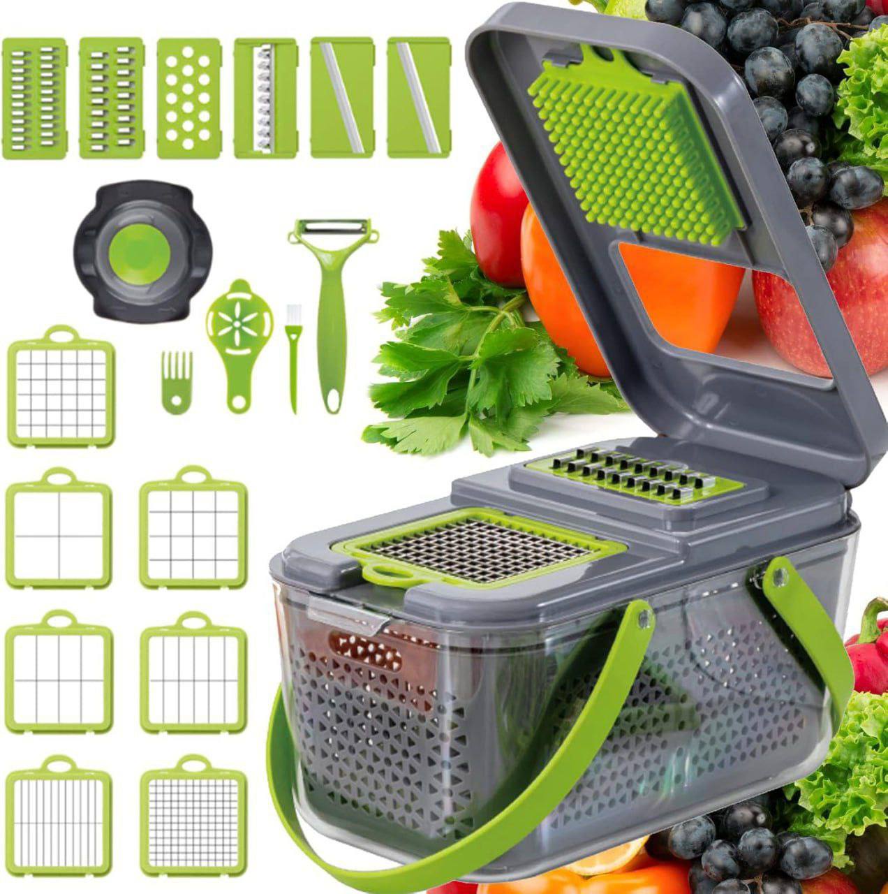 Hachoir multifonction 22 en 1 – L’outil ultime pour une cuisine rapide et créative