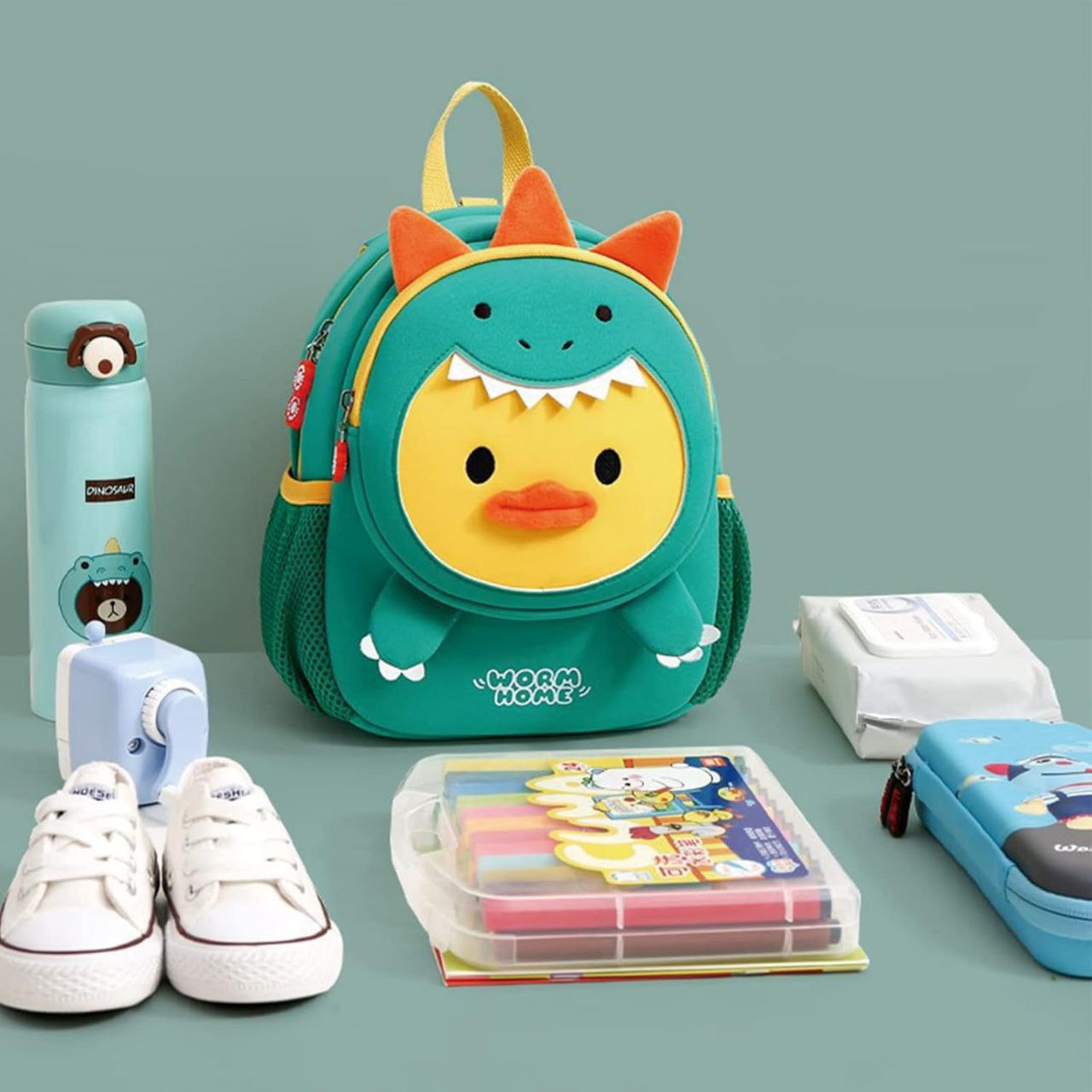 Sac à Dos Dino 3D Enfant (1-6 ans) – Sécurisé, Léger et Adorable