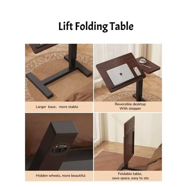 Table réglable pour ordinateur portable – support polyvalent pour lit, canapé ou balcon