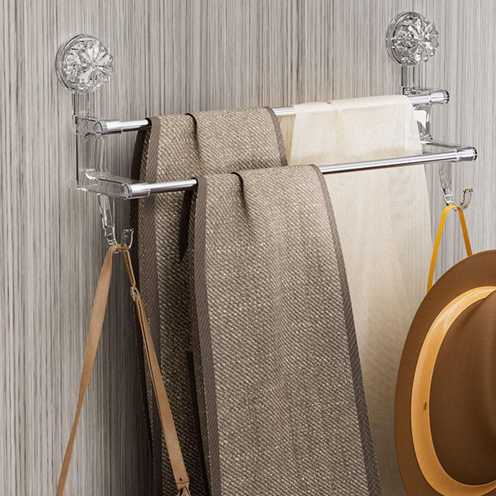 Porte-serviettes mural à ventouse – Pratique, élégant et sans perçage
