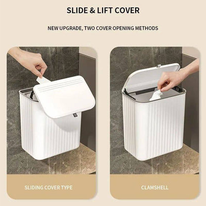 Poubelle Suspendue avec Couvercle – 9 L