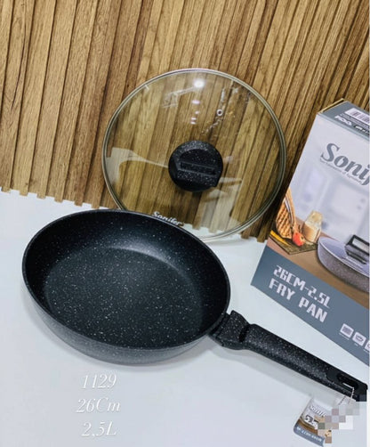 Poêle Sonifer Granite Antiadhésive avec Couvercle
