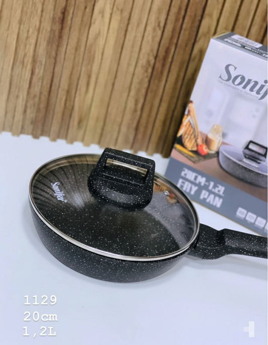 Poêle Sonifer Granite Antiadhésive avec Couvercle