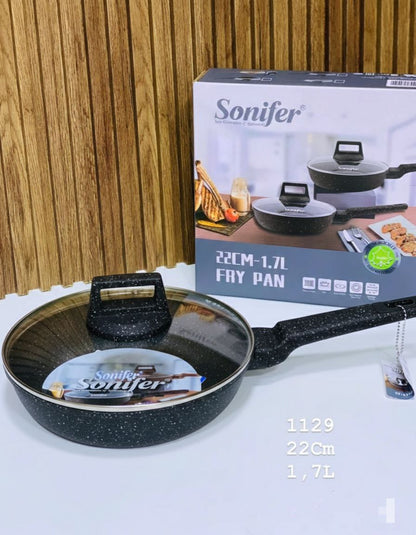 Poêle Sonifer Granite Antiadhésive avec Couvercle