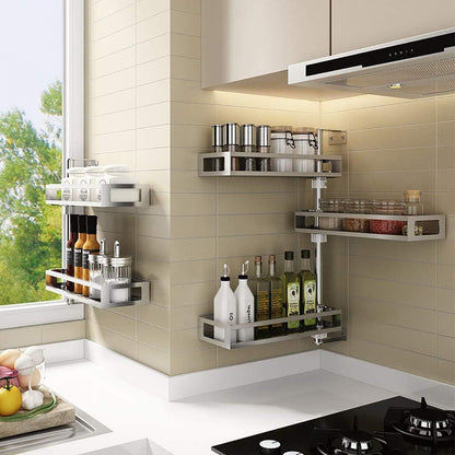 Organisateur de cuisine autour du robinet en Inox SUS304 – Étagère rotative et réglable pour épices & huiles | Spécial Ramadan&nbsp;