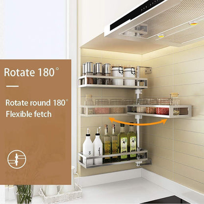 Organisateur de cuisine autour du robinet en Inox SUS304 – Étagère rotative et réglable pour épices & huiles | Spécial Ramadan&nbsp;