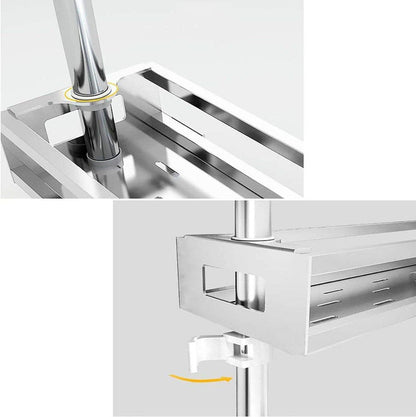 Organisateur de cuisine autour du robinet en Inox SUS304 – Étagère rotative et réglable pour épices & huiles | Spécial Ramadan&nbsp;