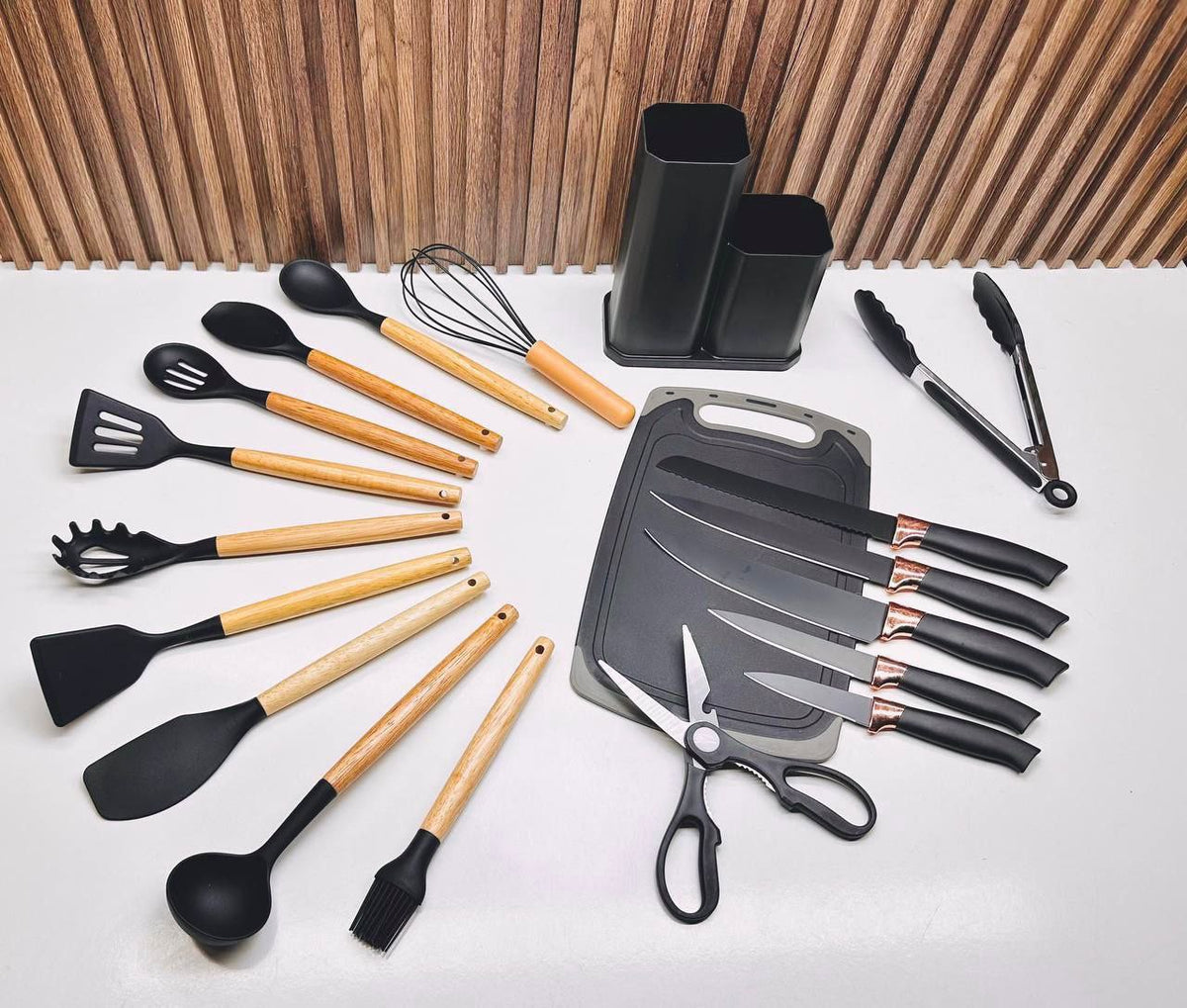 Ensemble d’ustensiles de cuisine 19 pièces –