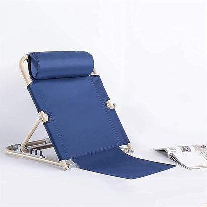 Dossier de Lit Pliable Réglable avec Coussin – Appui‑Dos Portable pour Lecture &amp; Télétravail