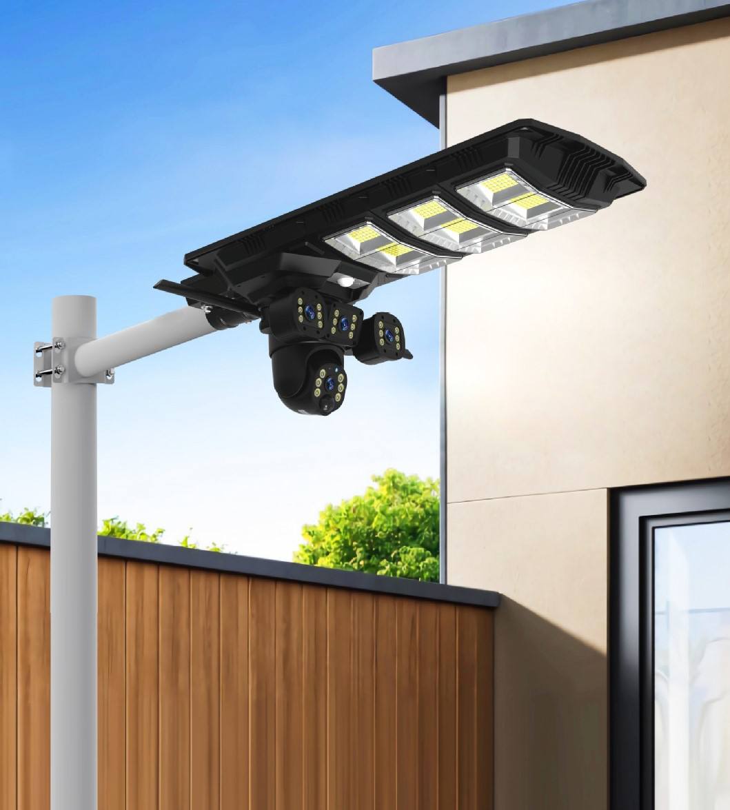 Caméra de Surveillance Solaire 4G 360° avec Éclairage LED Puissant – Sécurité Intelligente Jour &amp; Nuit