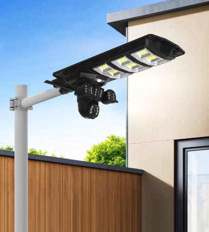 Caméra de Surveillance Solaire 4G 360° avec Éclairage LED Puissant – Sécurité Intelligente Jour &amp; Nuit