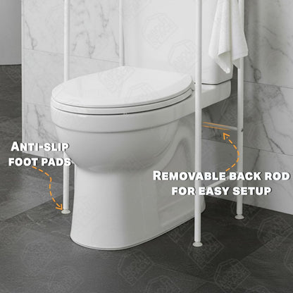 Étagère de Rangement au-Dessus des Toilettes – Organisateur Salle de Bain Gain de Place