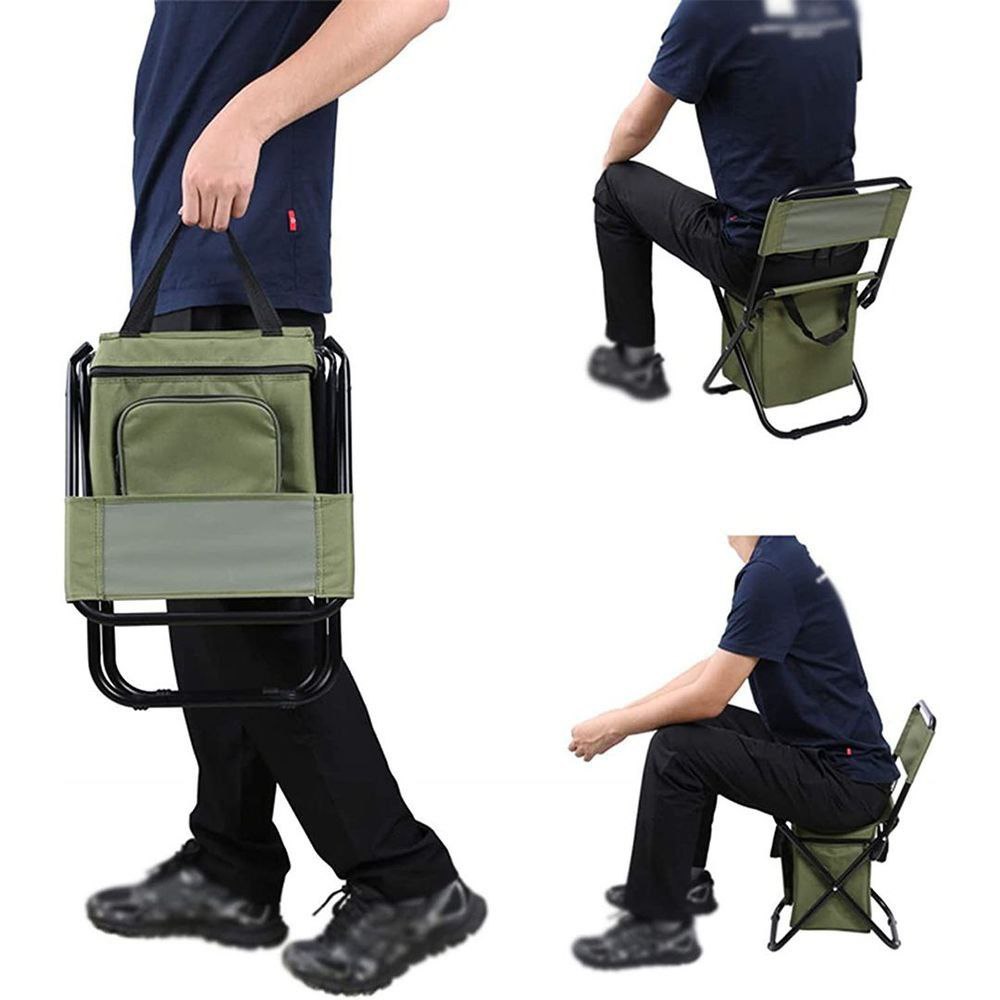 Chaise de Camping Pliable avec Sac Isotherme Intégré – Portable, Légère et Ultra Résistante