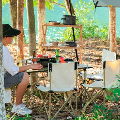 🌞 Ensemble Table & 4 Chaises Pliantes – Votre Compagnon Idéal pour un Été en Plein Air ! 🌿