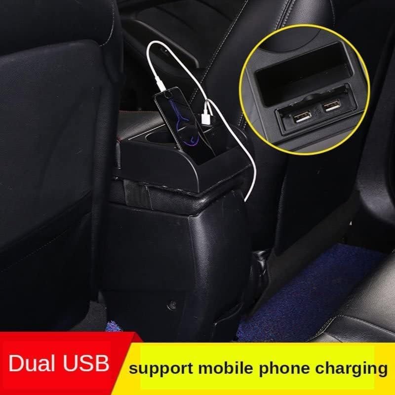 Accoudoir Voiture Confort avec Rangement et Charge USB