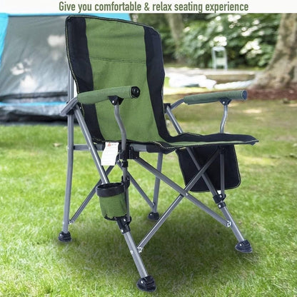 Chaise de Camping Luxe Pliable – Confort Absolu & Stabilité Renforcée pour Vos Moments en Plein Air