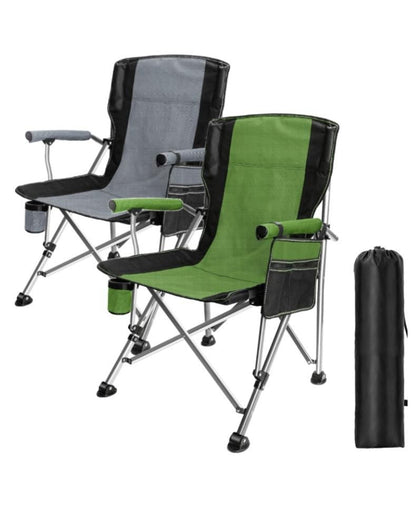 Chaise de Camping Luxe Pliable – Confort Absolu & Stabilité Renforcée pour Vos Moments en Plein Air