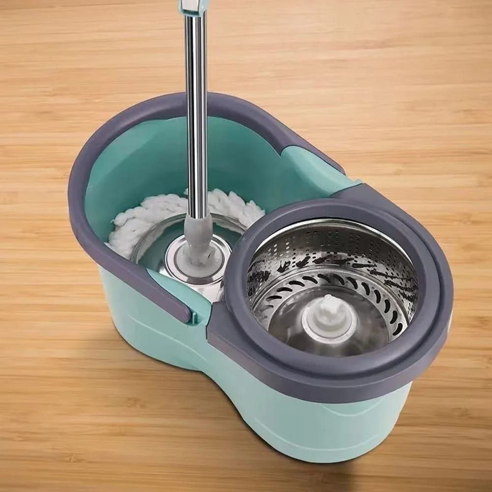 Kit de Serpillière Rotative avec Seau – Nettoyage Rapide, Sans Effort et Ultra Efficace
