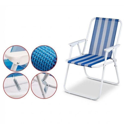 Chaise d’été pratique pour plage &amp; sorties – légère, confortable et facile à transporter