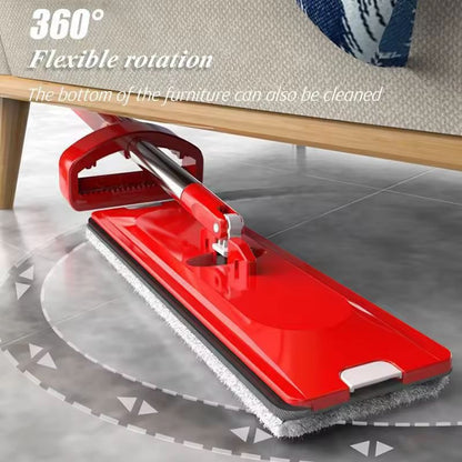 Serpillière Auto-essoreuse 360° avec 5 Têtes Microfibre
