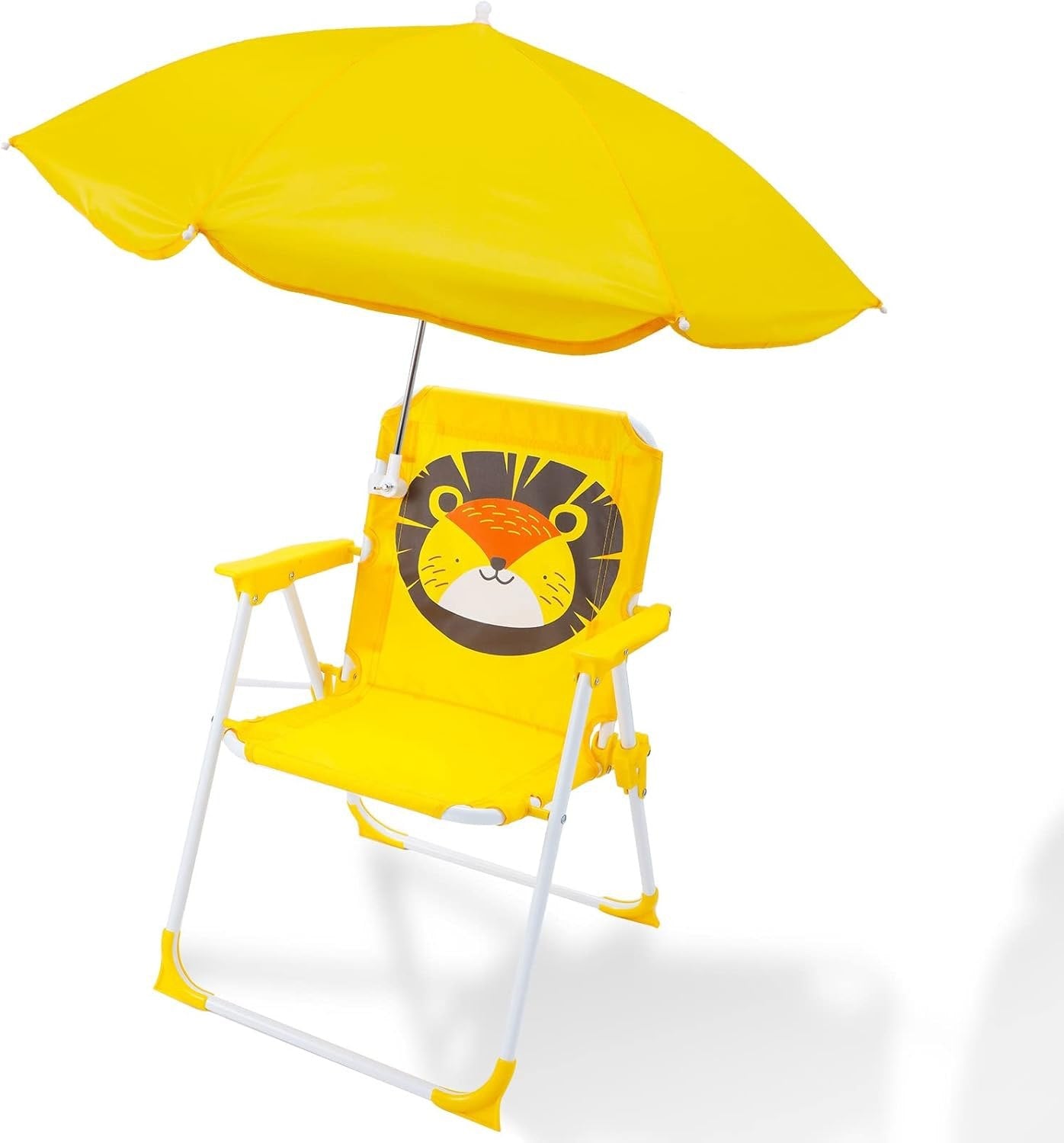 🟡 Chaise Pliante Enfant avec Parasol – Fauteuil Portable Confortable pour Jardin, Plage et Voyage