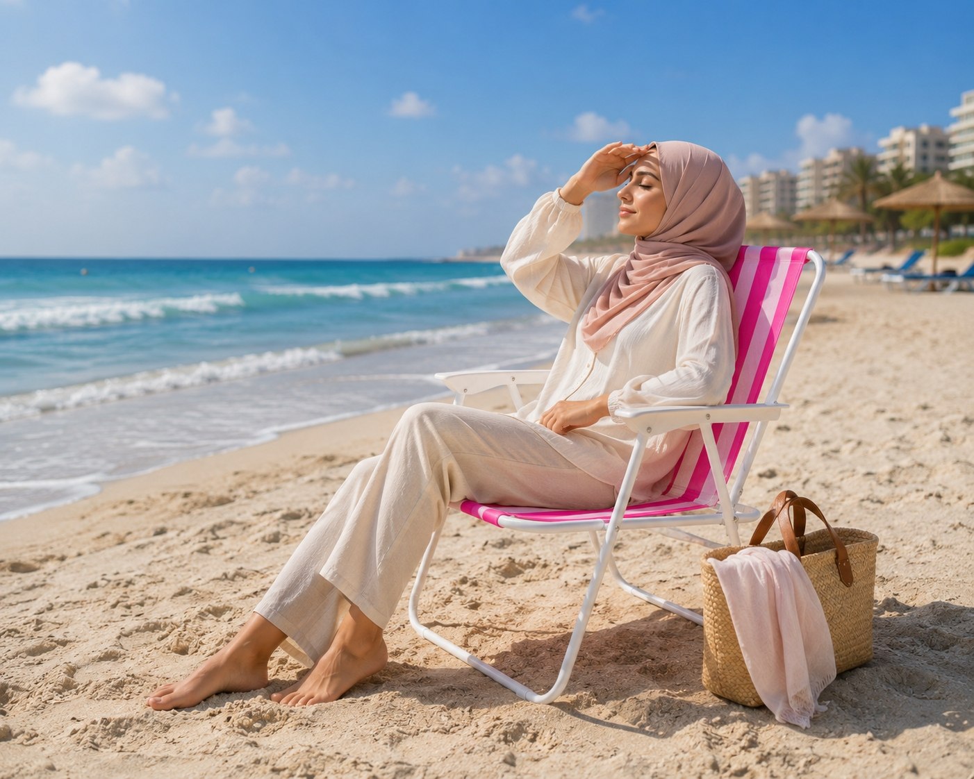Chaise d’été pratique pour plage & sorties – légère, confortable et facile à transporter