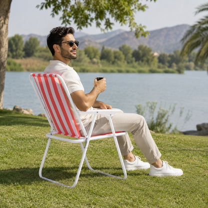Chaise d’été pratique pour plage & sorties – légère, confortable et facile à transporter