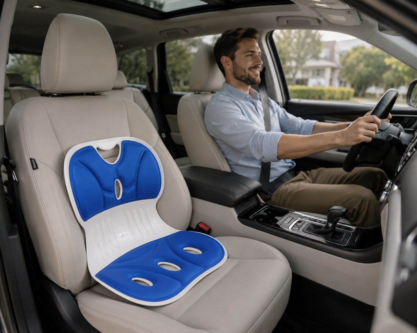 Coussin Lombaire Ergonomique – Soulagement de Dos &amp; Correction de la Posture