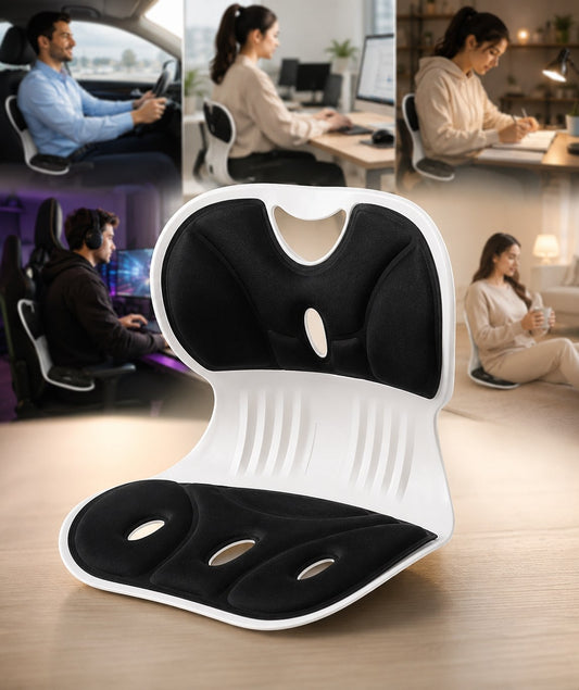 Coussin Lombaire Ergonomique – Soulagement de Dos &amp; Correction de la Posture