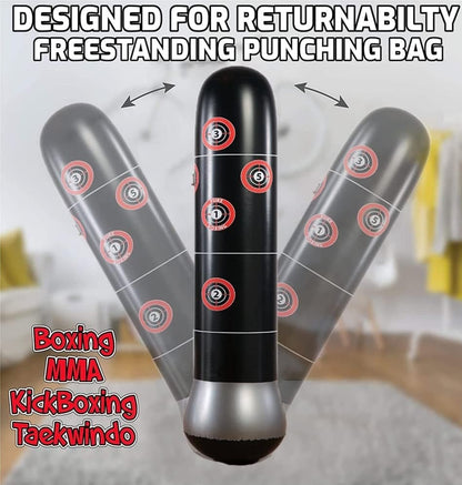 Libérez votre énergie et entraînez-vous à domicile avec le sac de boxe gonflable !&nbsp;