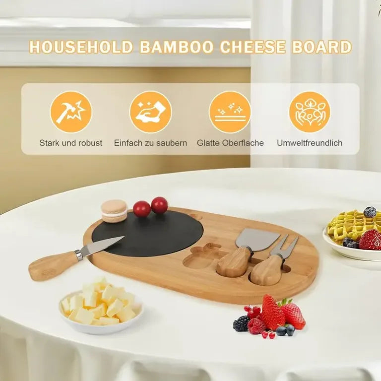 Planche à Fromage en Bambou : Idéale pour l'Iftar de Ramadan