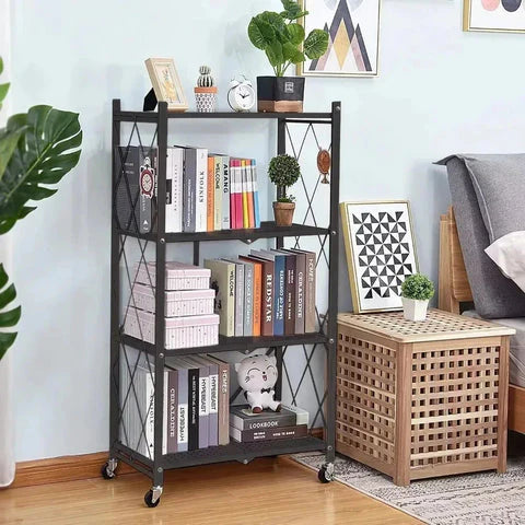 Étagère de Rangement Pliable pour Bureau et Cuisine – Solution de Stockage Pratique et Élégante