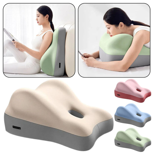 Oreiller Ergonomique pour Couples – Coussin Câlin à Mémoire de Forme, Soulagement Lombaire et Confort Total (Anthracite)